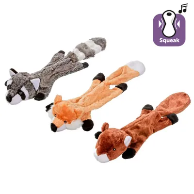 Flamingo Plish Flat Toy мягкая игрушка с пищалкой для собак