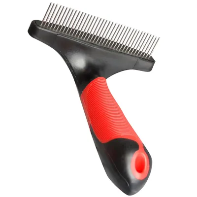 Flamingo Rake Rotating Teeth ФЛАМИНГО ГРАБЛИ ОДНОРЯДНЫЕ зубцы, вращающиеся, гребень для собак с длинной, жесткой, кудрявой шерстью