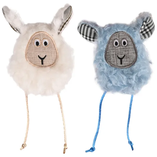 Flamingo Rizzo Sheep ФЛАМІНГО РІЦЦО ОВЕЧКА шурхотлива іграшка з котячою м’ятою для котів — фото 1