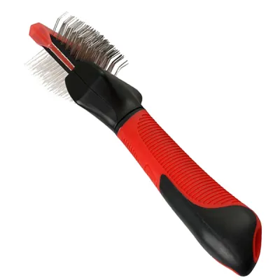 Пуходерка 2в1 Flamingo Soft Slicker Brush