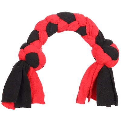 Flamingo Womas Fleece Bone With Rope ФЛАМІНГО ВОМАШ МОТУЗЯНА КІСТКА З ВУЗЛАМИ іграшка для собак