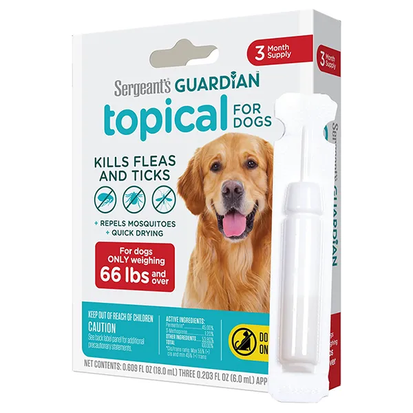 Sergeant’s Guardian Dogs капли от блох, клещей и комаров для собак от 30кг, Sergeant’s Guardian Dogs — фото 1