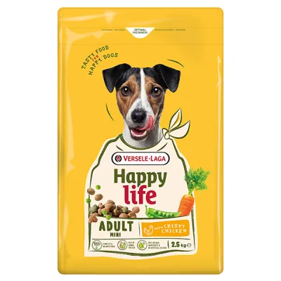Сухой корм для собак мини-пород с курицей Happy Life Adult Mini