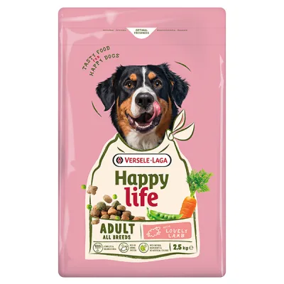 Happy Life Adult with Lamb ХЕППІ ЛАЙФ ЯГНЯ сухий преміум корм для собак усіх порід