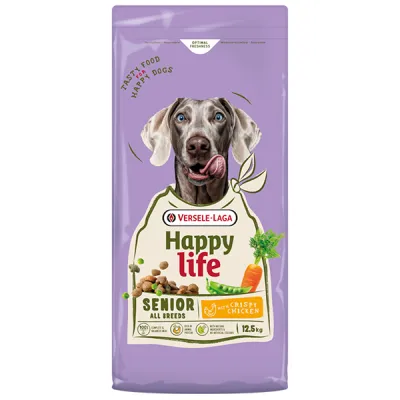 Сухой корм для собак с курицей Happy Life Senior