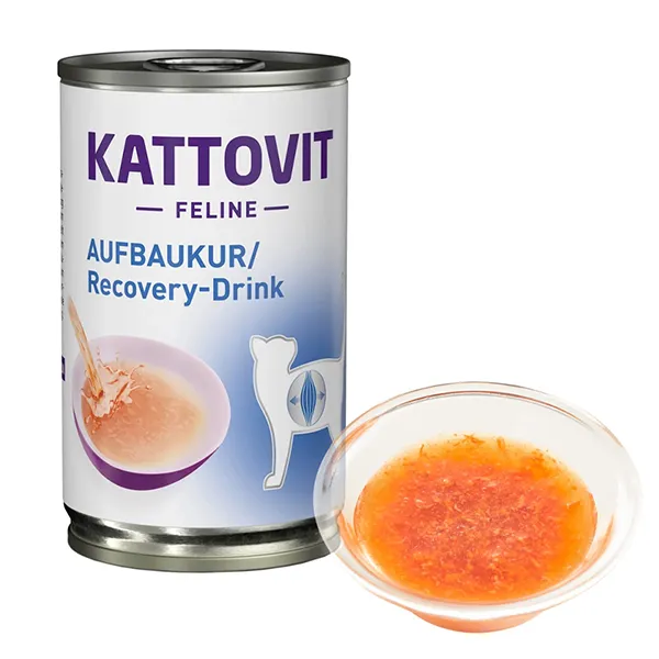 Kattovit Veterinary Recovery КАТТОВІТ РЕКАВЕРІ дієтичний напій для котів у період відновлення, банка 135мл — фото 1