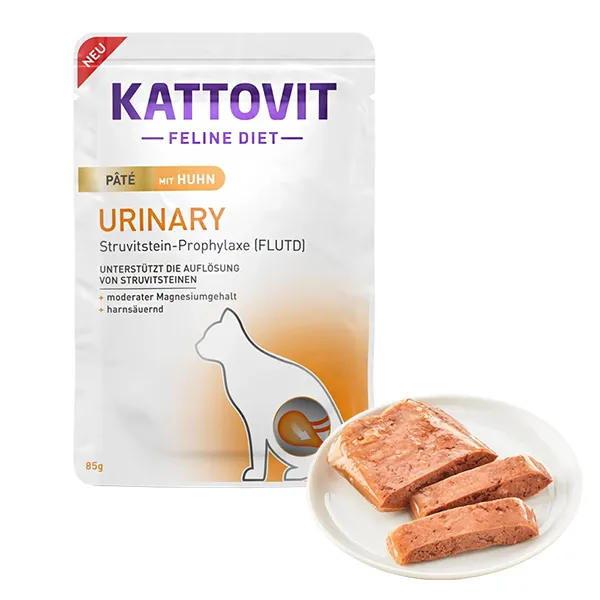 Ветеринарный корм для кошек Urinary, паштет, курица, Kattovit Veterinary — фото 1
