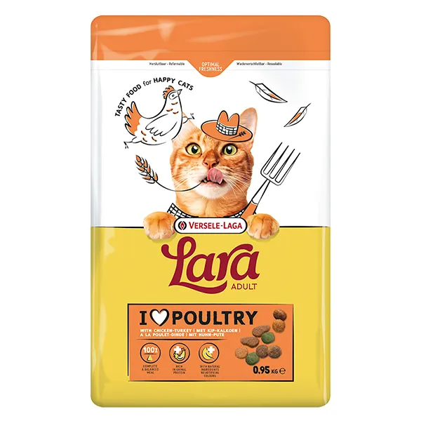 Lara Adult with Chicken & Turkey ЛАРА ІНДИЧКА КУРКА сухий преміум корм для котів — фото 1