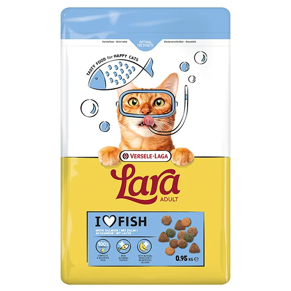 Lara Adult with Salmon ЛАРА ЛОСОСЬ сухий преміум корм для котів — фото 1