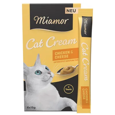 Miamor Cream Chicken & Cheese МИАМОР КУРИЦА С СЫРОМ кремовые жидкие лакомства для кошек