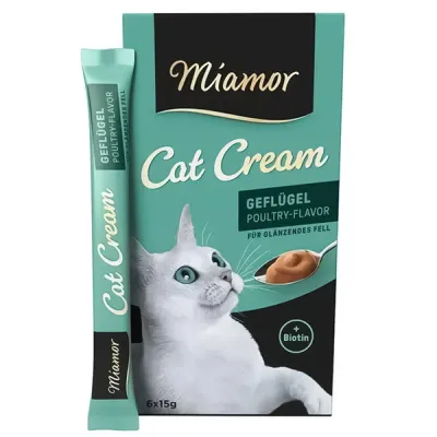 Крем-лакомство для кошек с птицей Miamor Cream Geflügel