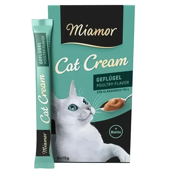 Miamor Cream Geflügel МІАМОР ПТИЦЯ крем рідкі ласощі для котів — фото 1