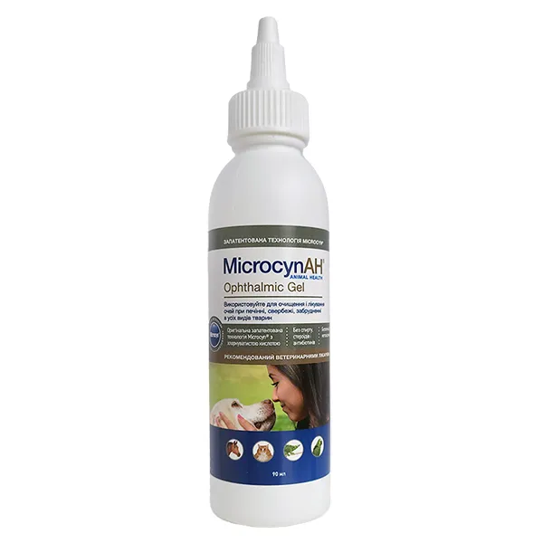 Microcyn Ophthalmic Gel МІКРОЦИН гель для очей всіх видів тварин — фото 1