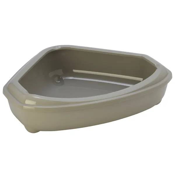Кутовий туалет з бортиком для котів, Moderna Corner Tray — фото 1