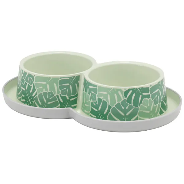 Подвійна миска для котів Moderna Double Trendy Dinner Эдем, 2х350мл — фото 1