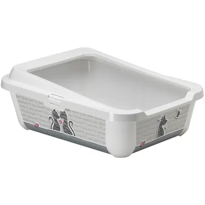 Moderna Hercules Cats in Love МОДЕРНА ЗАКОХАНІ КОТИ туалет з бортиком для котів, 51х39х19см