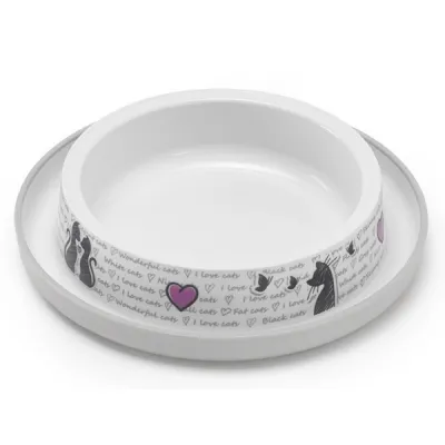 Moderna Trendy Dinner Cats in Love МОДЕРНА ЗАКОХАНІ КОТИ миска для котів, 210мл