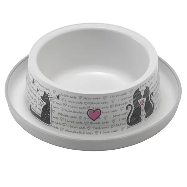 Миска для кошек 350 мл Moderna Trendy Dinner Cats in Love — фото 1