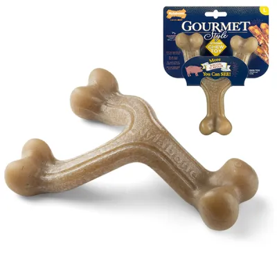 Жевательная игрушка для собак Nylabone Gourmet Wishbone Bacon