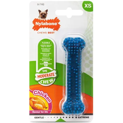 Жевательная игрушка для собак Nylabone Moderate Chew Dental Bone