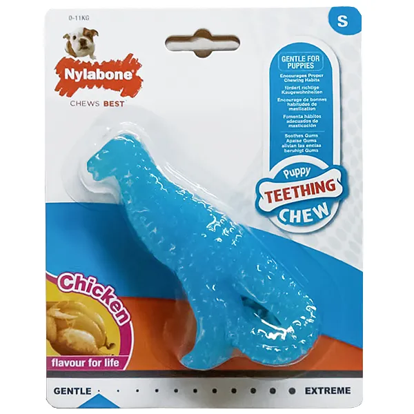 Жевательная игрушка для щенков Nylabone Puppy Chew Dinosaur — фото 1