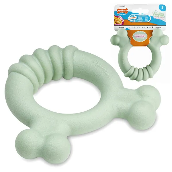 Жевательная игрушка для щенков Nylabone Puppy Chew Tactile Ring Chicken — фото 1
