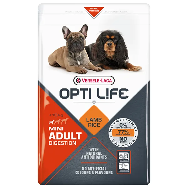 Сухой корм для собак чувствительным пищеварением Opti Life Adult Digestion Mini — фото 1