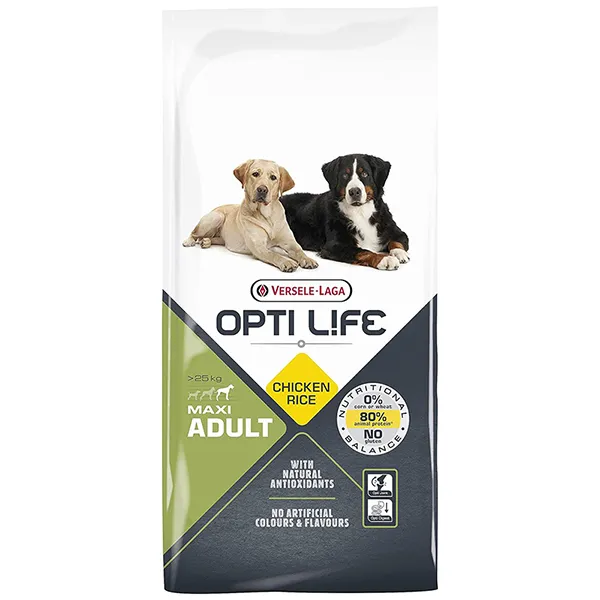 Opti Life Adult Maxi ОПТІ ЛАЙФ ДОРОСЛИЙ ВЕЛИКИХ сухий суперпреміум корм для собак великих порід — фото 1