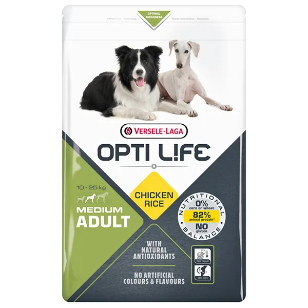 Opti Life Adult Medium ОПТІ ЛАЙФ ДОРОСЛИЙ СЕРЕДНІХ сухий суперпреміум корм для собак середніх порід — фото 1