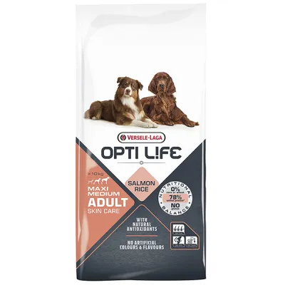 Сухой корм для собак чувствительной кожи Opti Life Adult Skin Care Medium & Maxi