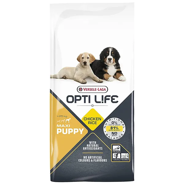 Opti Life Puppy Maxi ОПТІ ЛАЙФ ЦУЦЕНЯ ВЕЛИКИХ сухий суперпреміум корм для цуценят великих порід — фото 1