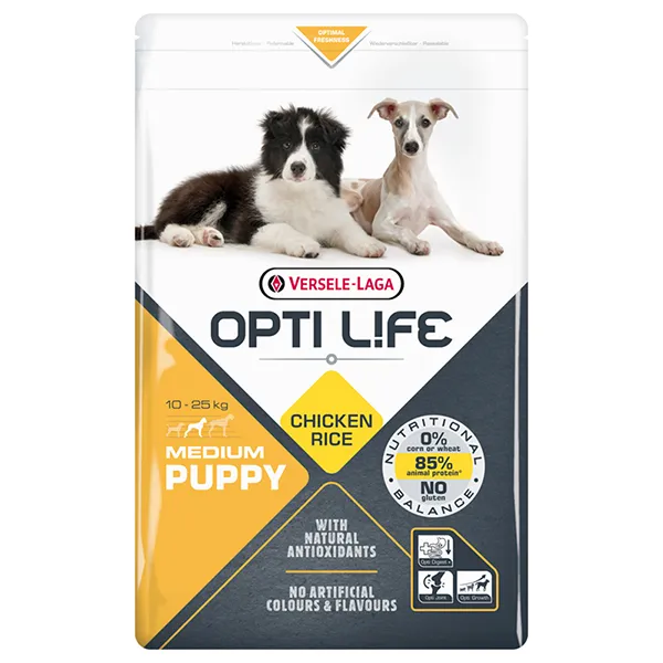 Сухой корм для щенков средних пород Opti Life Puppy Medium — фото 1