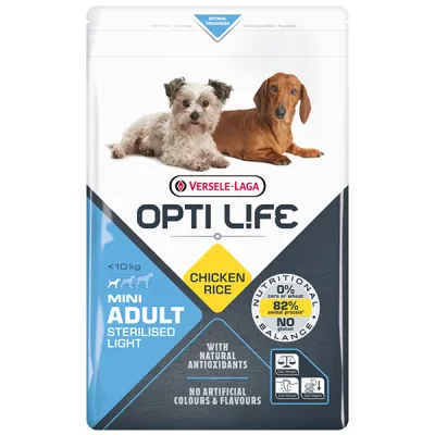 Сухой корм для стерилизованных собак, мини, Opti Life Sterilised Light Mini