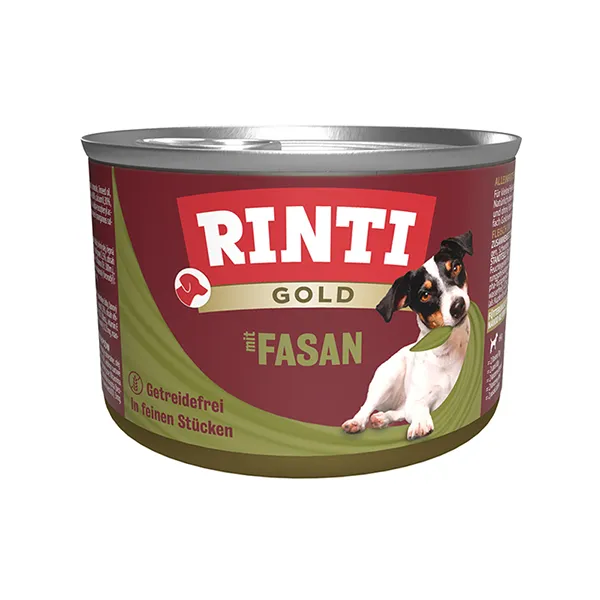 Rinti Gold mit Fasan РІНТІ ГОЛД ФАЗАН беззерновий повнораціонний натуральний вологий корм для собак — фото 1