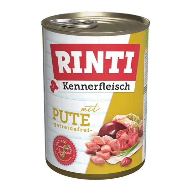Rinti Kennerfleisch с индейкой, беззерновой, влажный корм для собак, Kennerfleisch — фото 1