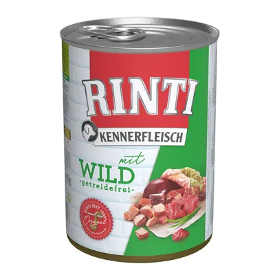 Rinti Kennerfleisch с дичью, беззерновой, влажный корм для собак, Kennerfleisch
