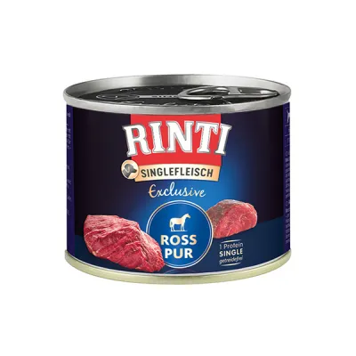 Rinti Singlefleisch Exclusive с кониной, монопротеин, беззерновой, влажный корм для собак, Singlefleisch Exclusive