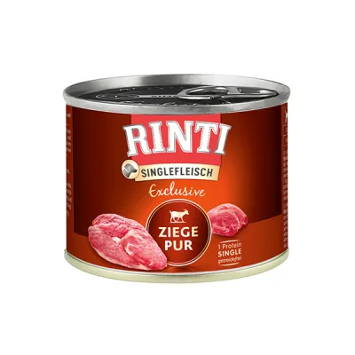 Rinti Singlefleisch Exclusive с козой, монопротеин, беззерновой, влажный корм для собак, Singlefleisch Exclusive