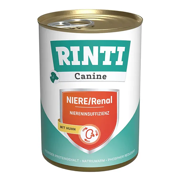Rinti Canine Veterinary Renal корм влажный для собак с заболеваниями почек, курица, банка, Rinti Canine Veterinary Renal — фото 1