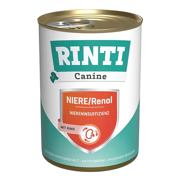 Rinti Canine Veterinary Renal корм влажный для собак с заболеваниями почек, говядина, банка, Rinti Canine Veterinary Renal — фото 1