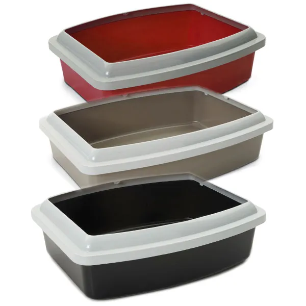 Savic Oval Tray+Rim САВІК ОВАЛ ТРЕЙ+РИМ туалет з бортиком для котів, 56х43х14см — фото 1