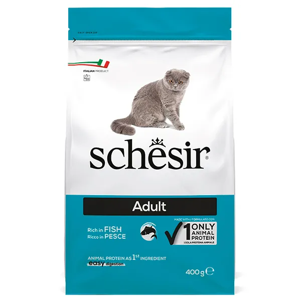 Сухой корм для кошек, монопротеиновый, рыба, Schesir Cat Adult Fish — фото 1