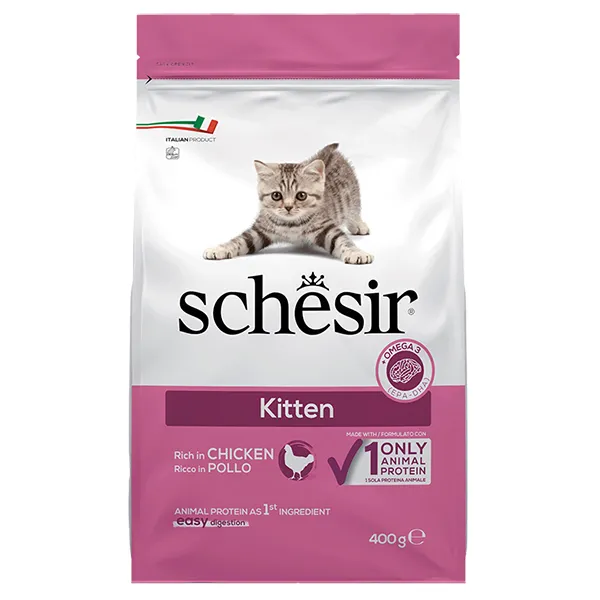 Schesir Cat Kitten ШЕЗІР КОШЕНЯ КУРКА сухий монопротеїновий корм для кошенят — фото 1