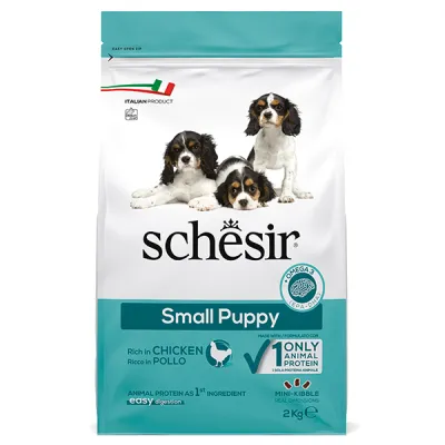 Сухой корм для щенков, курица, Schesir Dog Small Puppy