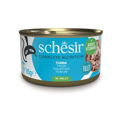 Корм для котов с тунцом в желе, банка 85г, Schesir Tuna