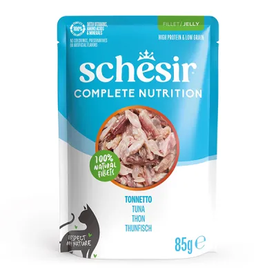 Корм для котов с тунцом в желе, пауч 85г, Schesir Tuna