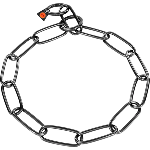 Sprenger Collar Extra Long Link СПРЕНГЕР НАШИЙНИК для собак, екстрадовга ланка 4мм, воронована нержавіюча сталь — фото 1