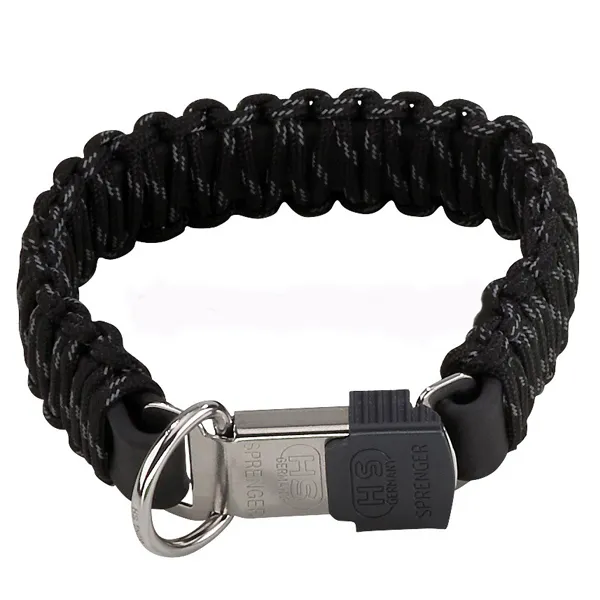 Sprenger Paracord световозвращающий ошейник, черный, Sprenger Paracord — фото 1