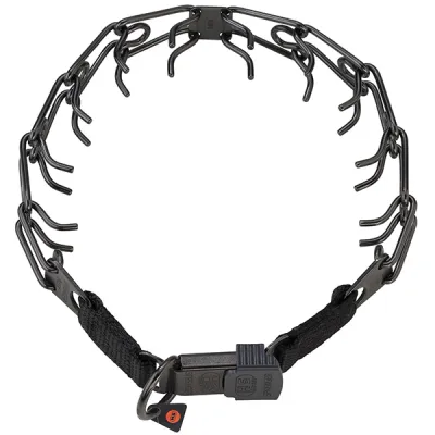 Строгий ошейник для собак Sprenger Ultra-Plus Training Collar, ClicLock, воронёная нержавеющая сталь