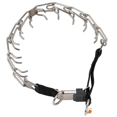 Строгий удлинённый ошейник для собак Sprenger Ultra-Plus Training Collar, ClicLock, нержавеющая сталь